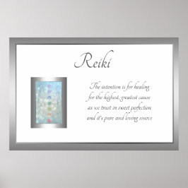 Reiki Poem Art Design Poster