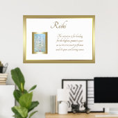 Reiki Poem Art Design Poster (Heimbüro)