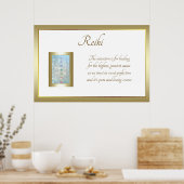 Reiki Poem Art Design Poster (Küche)