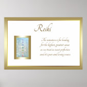 Reiki Poem Art Design Poster (Vorne)