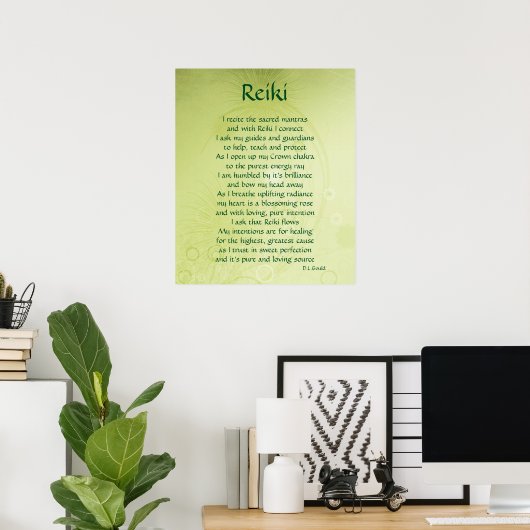 'Reiki'-Poster Poster (Heimbüro)