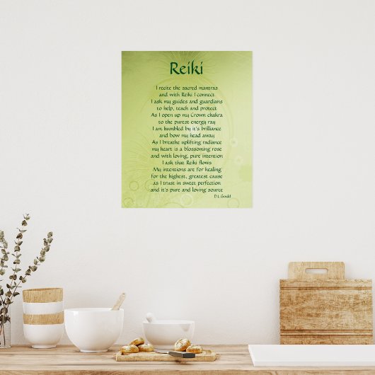 'Reiki'-Poster Poster (Küche)