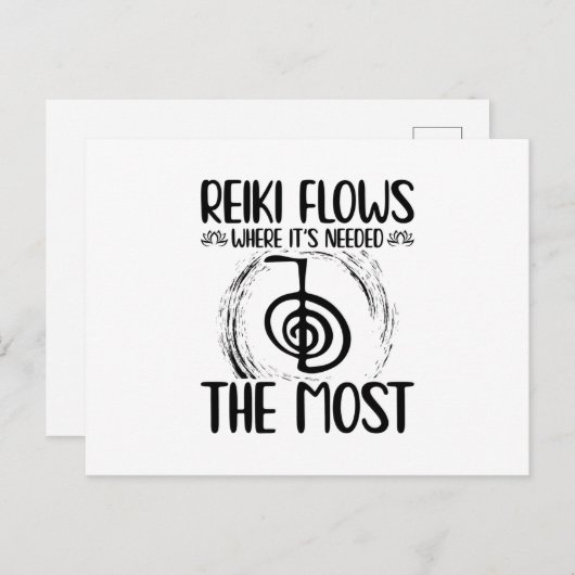 Reiki Postkarte (Vorne/Hinten)