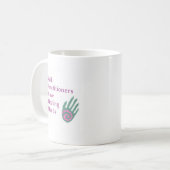 Reiki Practitioner haben heilende Hände Kaffeetasse (Vorderseite Links)