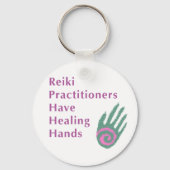Reiki Practitioner haben heilende Hände Schlüsselanhänger (Vorderseite)
