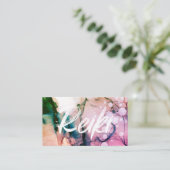 *~* Reiki Practitioner Heal Master Energy Healer Visitenkarte (Stehend Vorderseite)