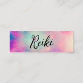 Reiki Practitioner Heilung Aura Raum Mini Visitenkarte (Vorderseite)