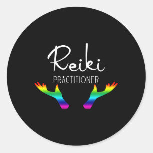 Reiki Practitioner Holistic Energy Healing Runder Aufkleber
