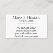 *~* Reiki Practitioner oder Master Energy Healer Visitenkarte (Rückseite)