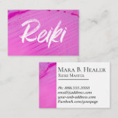 *~* Reiki Practitioner Reiki Master Energy Healing Visitenkarte (Vorne/Hinten)