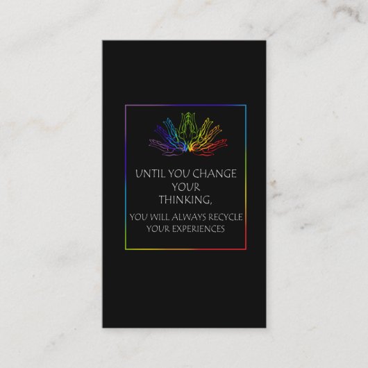 Reiki Practitioner Spiritual Chakra Meditation Visitenkarte (Vorderseite)