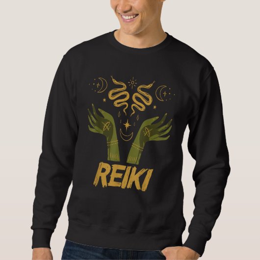 Reiki Practitioner Spiritual Healing Chakra Medita Sweatshirt (Vorderseite)