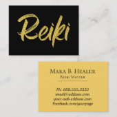 *~* Reiki Praktiker-oder Hauptenergie-Heilen Visitenkarte (Vorne/Hinten)