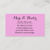 *~* Reiki Praktiker-oder Hauptenergie-Heiler Visitenkarte (Rückseite)