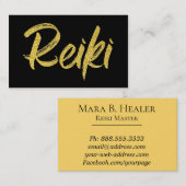 *~* Reiki Praktiker-oder Hauptenergie-Heiler Visitenkarte (Vorne/Hinten)