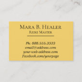 *~* Reiki Praktiker-oder Hauptenergie-Heiler Visitenkarte (Rückseite)