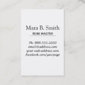 *~* Reiki Praktiker-oder Hauptheilige Geometrie Visitenkarte (Rückseite)