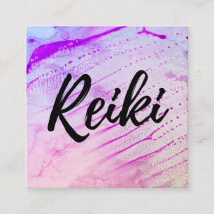 *~* Reiki Praktiker Reiki Vorlagenheiler-Lehrer Quadratische Visitenkarte