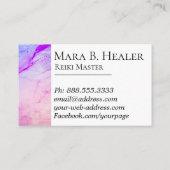 *~* Reiki Praktiker Reiki Vorlagenlehrer-Heiler Visitenkarte (Rückseite)