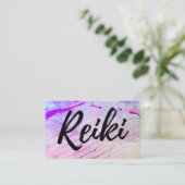 *~* Reiki Praktiker Reiki Vorlagenlehrer-Heiler Visitenkarte (Stehend Vorderseite)