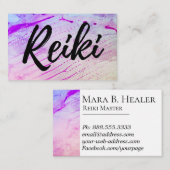 *~* Reiki Praktiker Reiki Vorlagenlehrer-Heiler Visitenkarte (Vorne/Hinten)