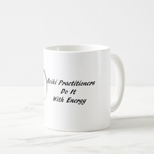 Reiki Praktiker tun es mit Energie Kaffeetasse (VorderseiteRechts)