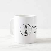 Reiki Praktiker tun es mit Energie Kaffeetasse (Vorderseite Links)