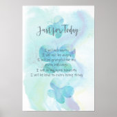 Reiki Prayer Printing Poster | Nur für heute (Vorne)