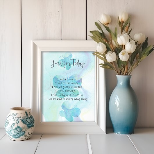 Reiki Prayer Printing Poster | Nur für heute