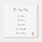 Reiki Prezepts, Principles Magnet (Vorne)