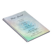 Reiki Principles funkelnd Lotus Design Notizblock (Rechte Seite)