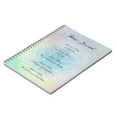 Reiki Principles funkelnd Lotus Design Notizblock (Linke Seite)