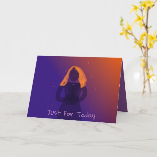 Reiki Principles Greeting Card Karte (Gelbe Blume)