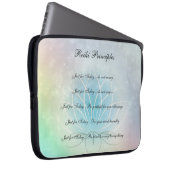 Reiki Principles Lotus Blume Design Laptopschutzhülle (Vorne Rechts)