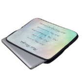 Reiki Principles Lotus Blume Design Laptopschutzhülle (Vorne Knopf)