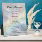 Reiki Principles Mandala Blume Fotoplatte (Seite)