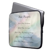 Reiki Principles pastellfarbenes Design Laptopschutzhülle (Vorderseite Links)