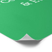 Reiki Principles PEmpfangs Green Poster (Ecke)