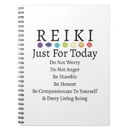 Reiki Principles Pempfängt White Notizblock