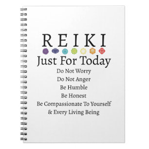 Reiki Principles Pempfängt White Notizblock