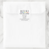 Reiki Principles Pempfängt White Quadratischer Aufkleber (Tasche)