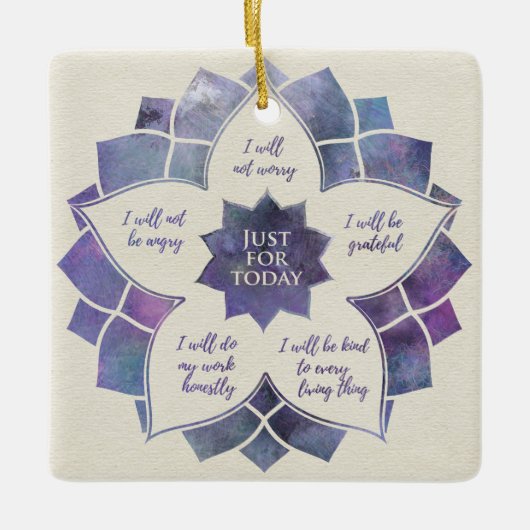Reiki Principles - Reiki PEmpfangs Keramikornament (Vorderseite)
