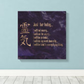 Reiki Principles - Reiki PEmpfangs Leinwanddruck (Insitu (Holzboden))