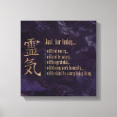 Reiki Principles - Reiki PEmpfangs Leinwanddruck (Vorderseite)