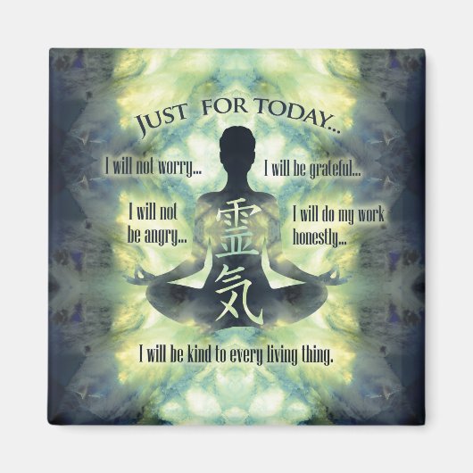 Reiki Principles - Reiki PEmpfangs Magnet (Vorne)