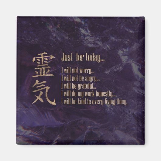 Reiki Principles - Reiki PEmpfangs Magnet (Vorne)