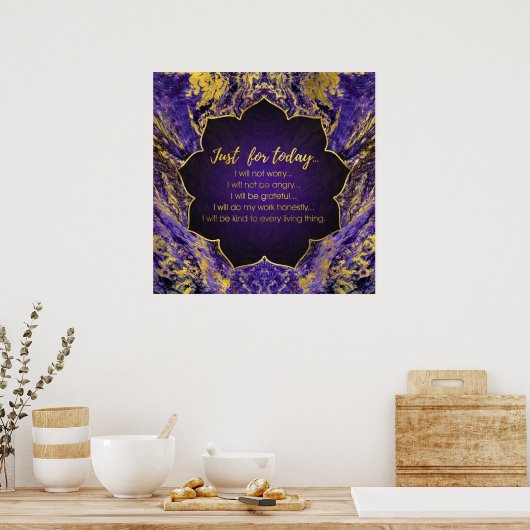 Reiki Principles - Reiki PEmpfangs Poster (Küche)