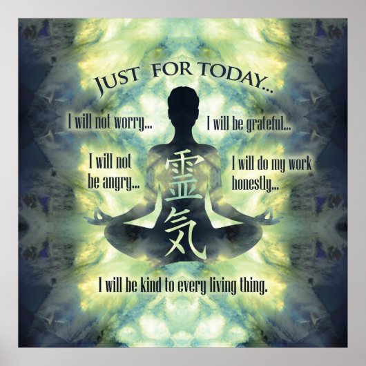 Reiki Principles - Reiki PEmpfangs Poster (Vorne)