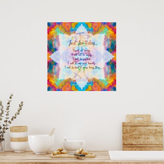 Reiki Principles - Reiki PEmpfangs Poster (Küche)