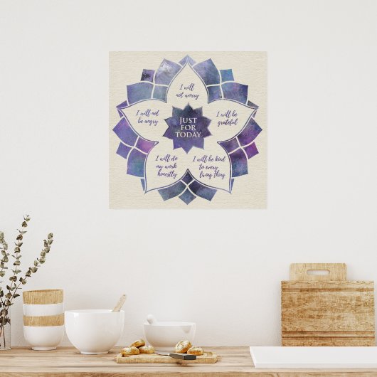 Reiki Principles - Reiki PEmpfangs Poster (Küche)